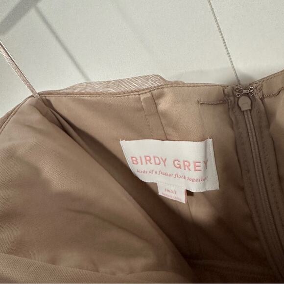 Birdy Grey Size S Sandy Taupe Christina Convertible Dress Bridesmaid Wedding - Picture 7 of 8